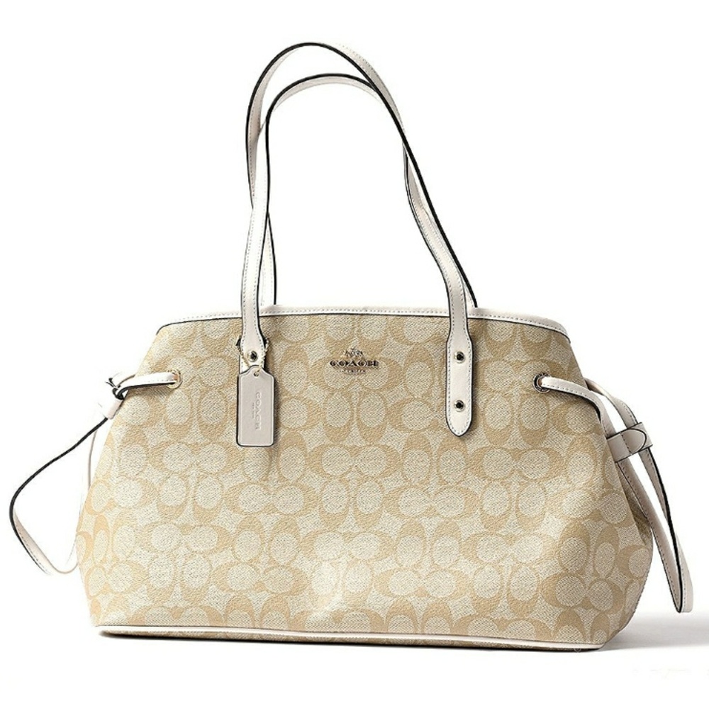 COACH Signature Drawstring Carryall Shoulder Bag